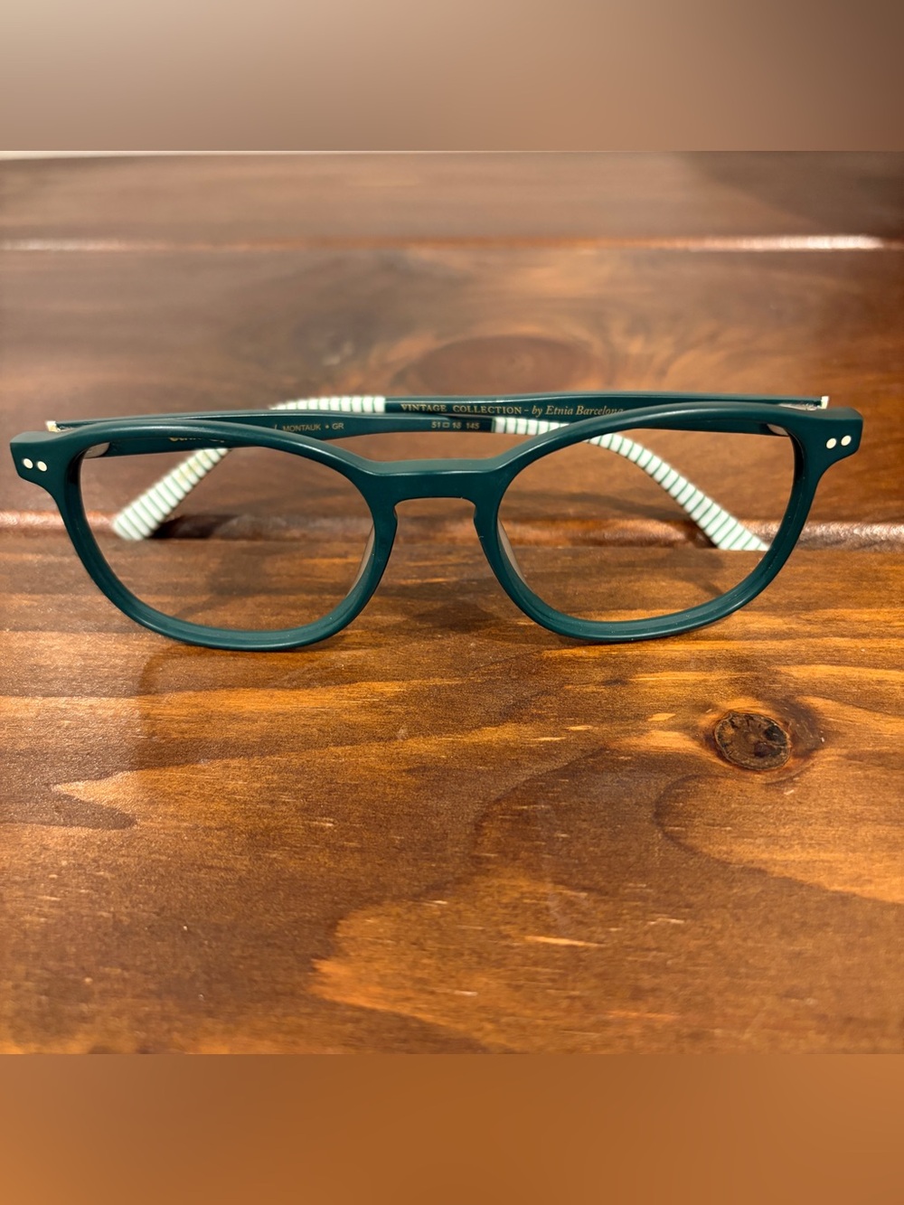 New Etnia Barcelona Montauk Eyeglass Frames 51-18-145 Vintage Collection Green